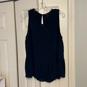 Sheer Navy Banana Republic Blouse